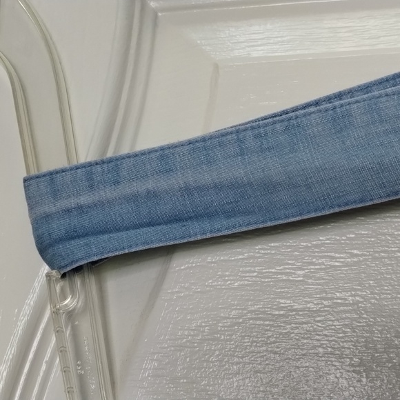 The impeccable pig tank top blouse denim blue chambray medium summer smocked - Picture 3 of 10